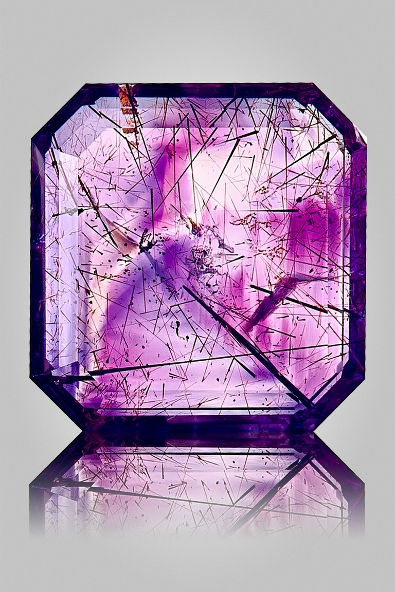 Ametheyst – Gem photography by Arjuna Irsutti – Bangkok Professional gem photography of an amethyst slice by Arjuna Irsutti