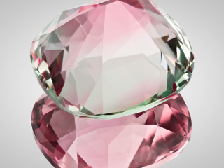 Professional gem photography of a bi-color Tourmaline by Arjuna Irsutti