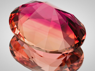 Professional gem photography of a bi-color Tourmaline by Arjuna Irsutti