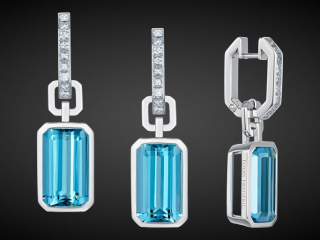 Earrings aquamarine – Jewelry photography by Arjuna Irsutti Bangkok Professional jewelry photography of earrings with aquamarine by Arjuna Irsutti