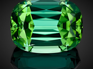 Professional gem photography of green tourmaline by Arjuna Irsutti