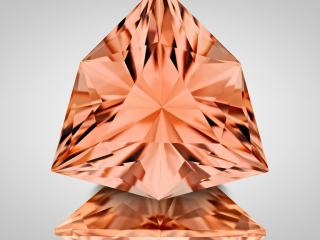 Professional gem photography of an orange tourmaline by Arjuna Irsutti
