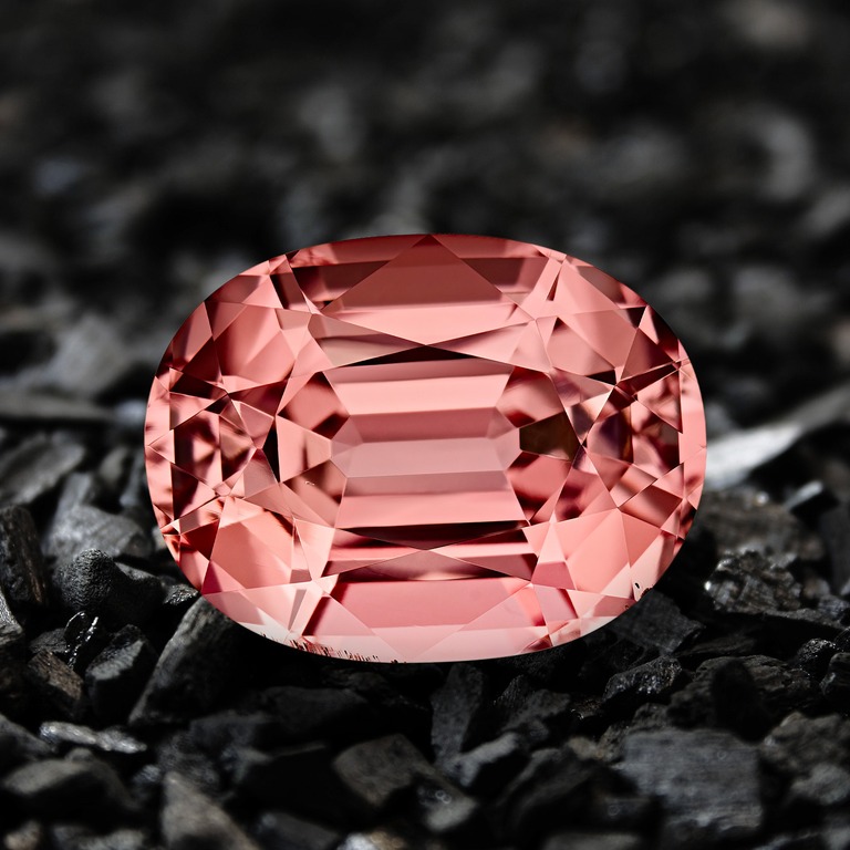 Professional gem photography of an orange tourmaline by Arjuna Irsutti