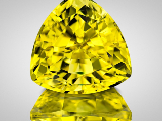 Professional gem photography of a yellow tourmaline by Arjuna Irsutti