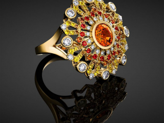 Ring Spessartite- Jewelry photography by Arjuna Irsutti Bangkok Professional photography of a ring with spessartite by Arjuna Irsutti